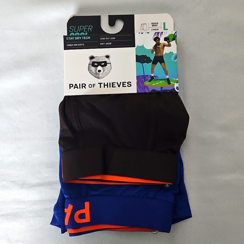 Pair Of Thieves Men's Underwear Large Brown & Blue